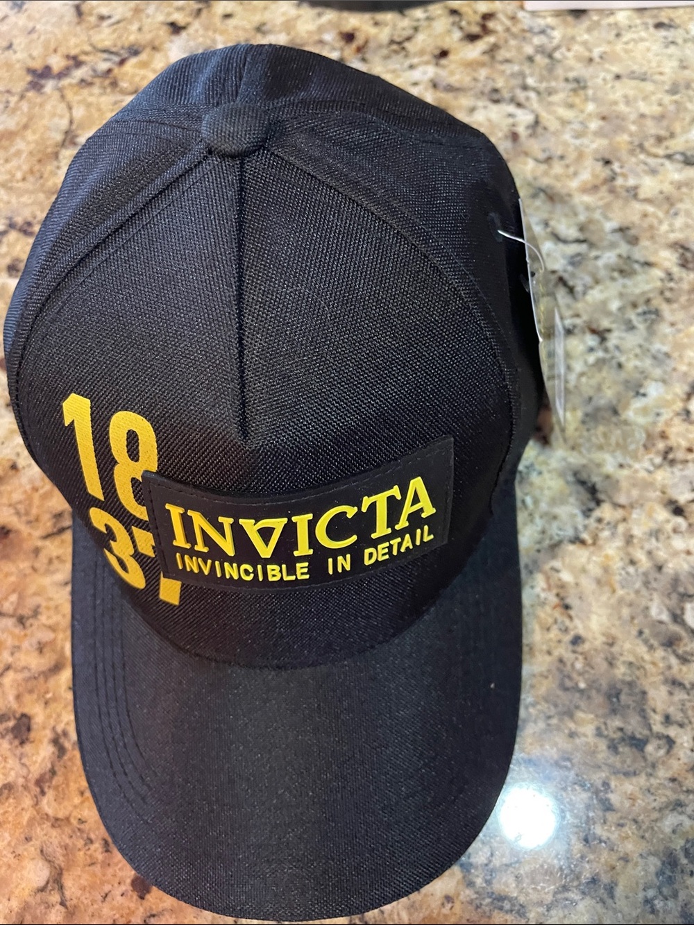 Invicta Black Cap with Yellow Branding